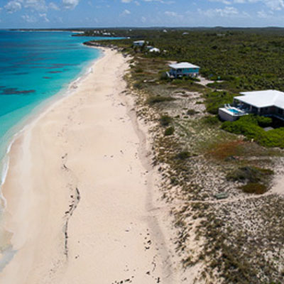 The Beach by the Family Beach House on San Salvador